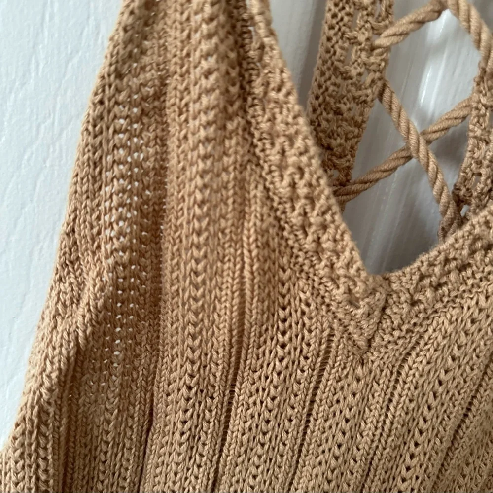 Tan Knit Dress - Picture 7 of 7